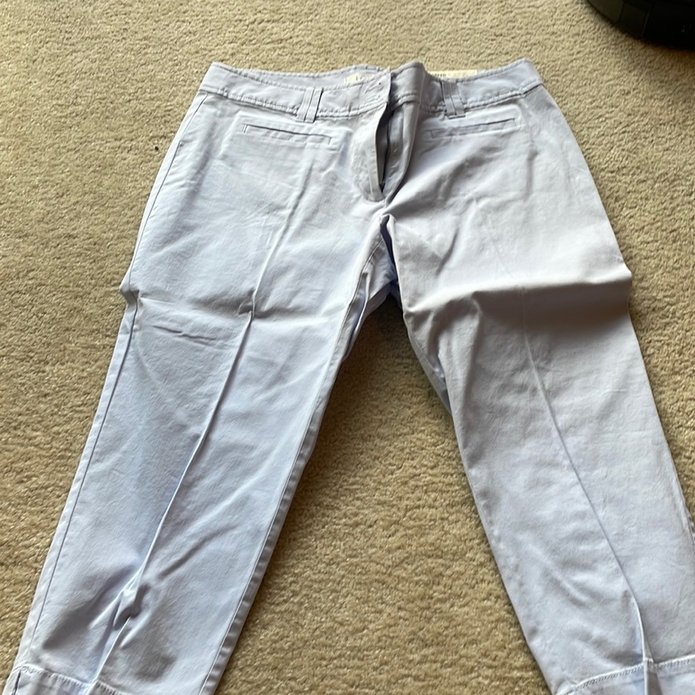 Loft Julie Cropped Violet Capri Pants Petite Size 12